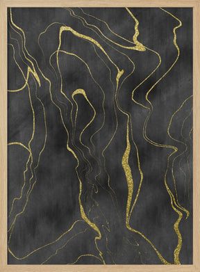 Golden Flows No. 12 Poster