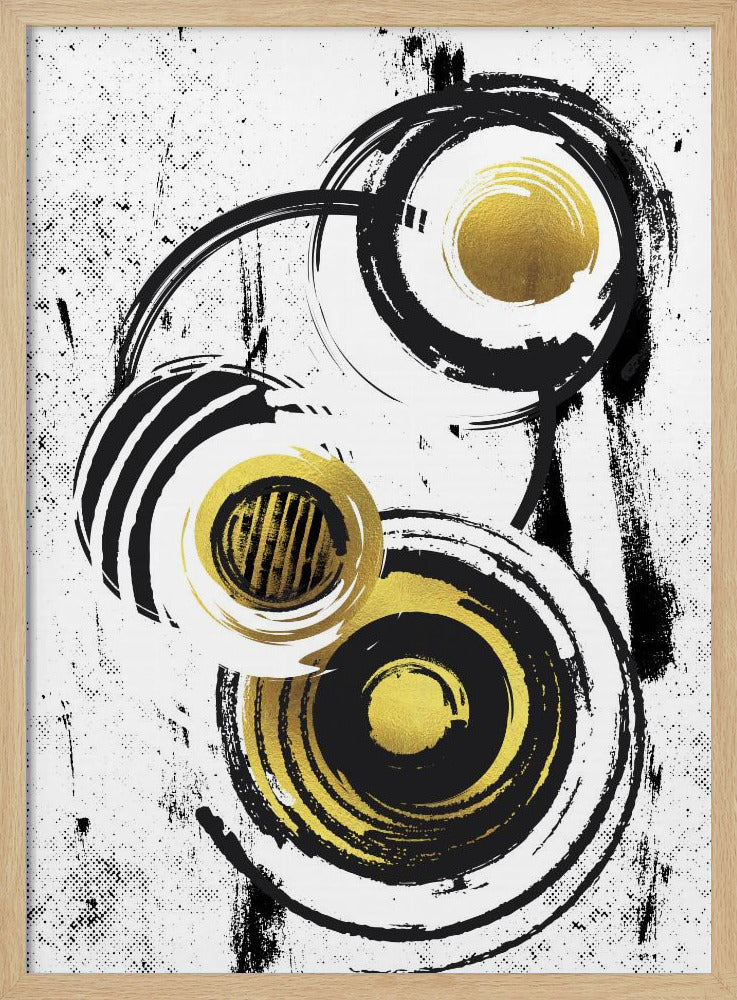 ABSTRACT ART Rotating circles Poster