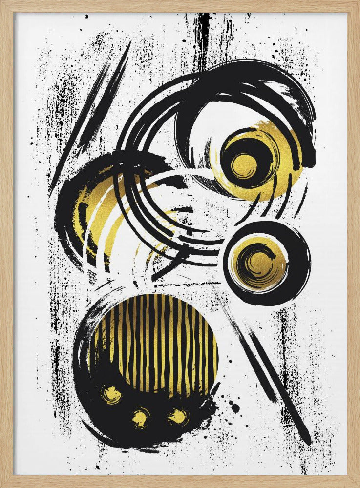 ABSTRACT ART Funky circles Poster