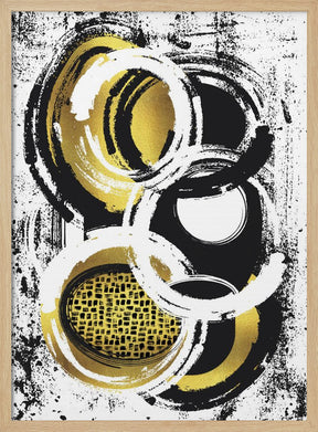 Abstract Painting No. 2 | gold Poster