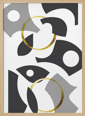 Cut Out Abstract No. 1 | gold Poster