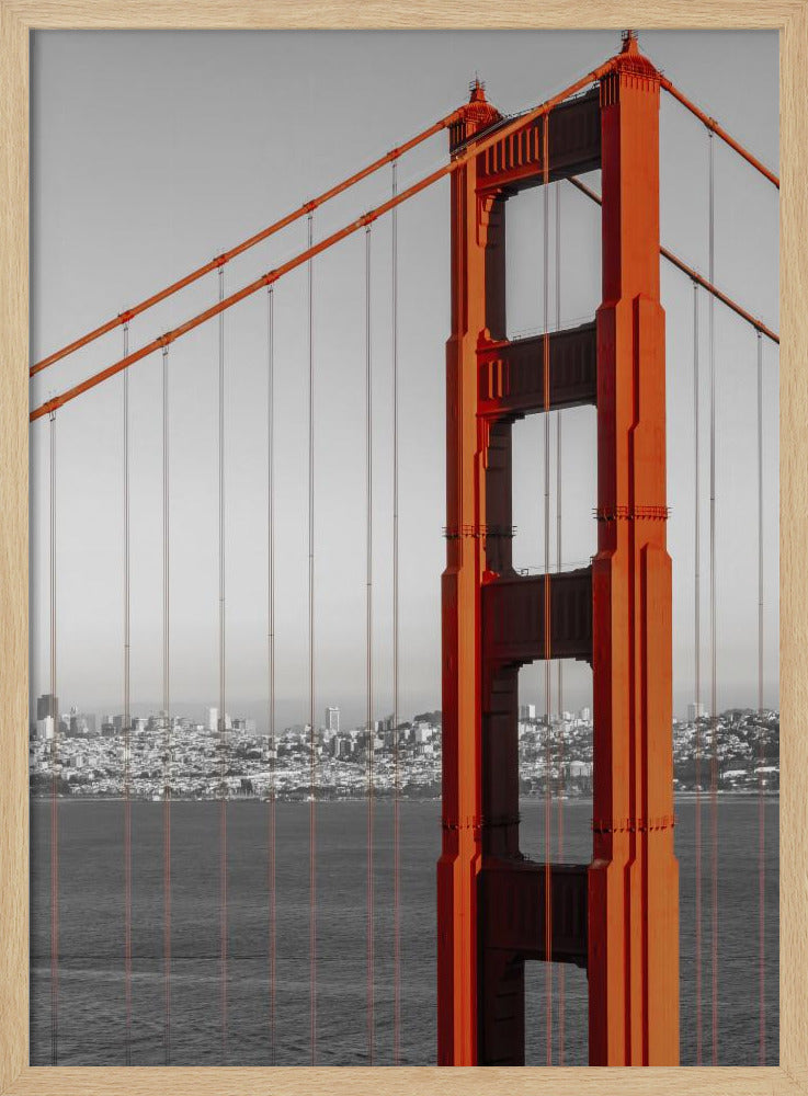 Golden Gate Bridge in Detail Poster