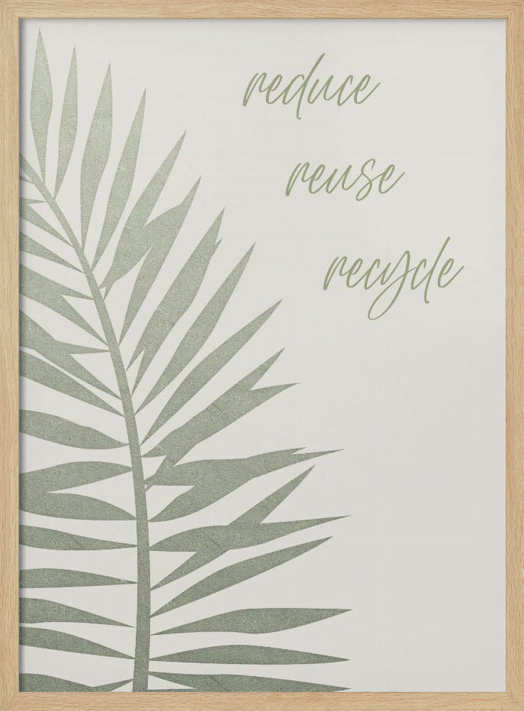 Reduce - reuse - recycle Poster