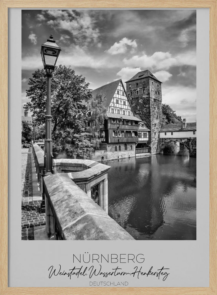 In focus: NUREMBERG Weinstadel, Water Tower, Hangman’s Bridge Poster