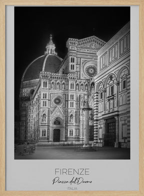 In focus: FLORENCE Saint Mary of the Flowers &amp; Baptistery Poster