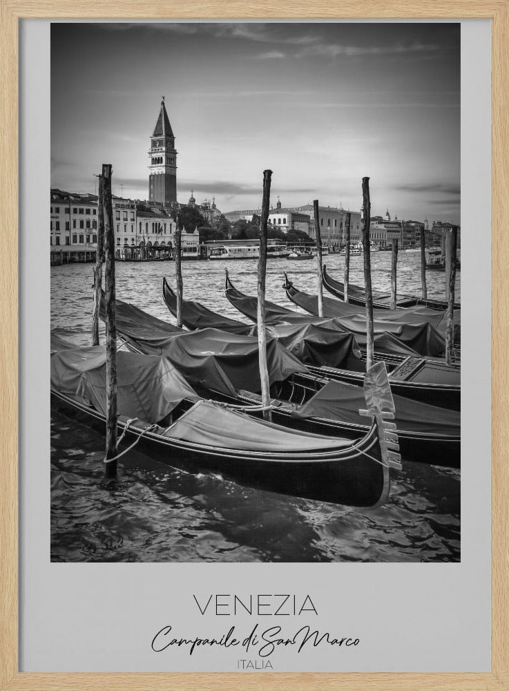 In focus: VENICE Grand Canal and St Mark&#039;s Campanile Poster