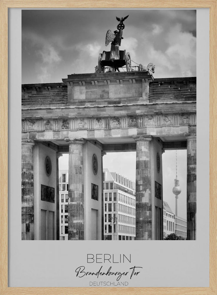 In focus: BERLIN Brandenburg Gate Poster