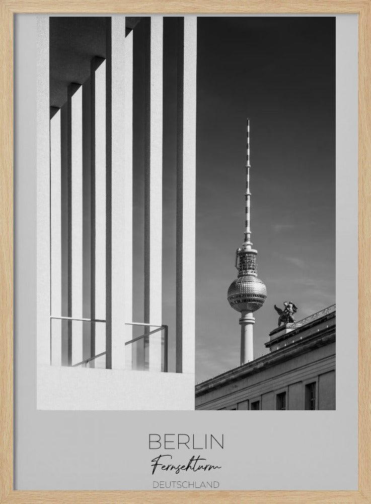 In focus: BERLIN Television Tower &amp; Museum Island Poster