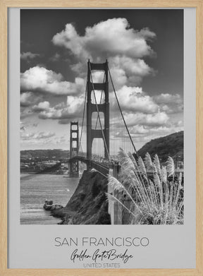 In focus: SAN FRANCISCO Golden Gate Bridge Poster