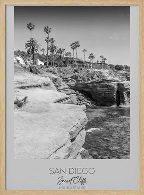 In focus: SAN DIEGO Sunset Cliffs Poster