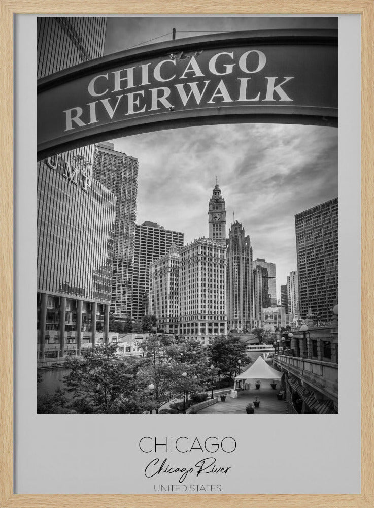 In focus: CHICAGO Riverwalk Poster