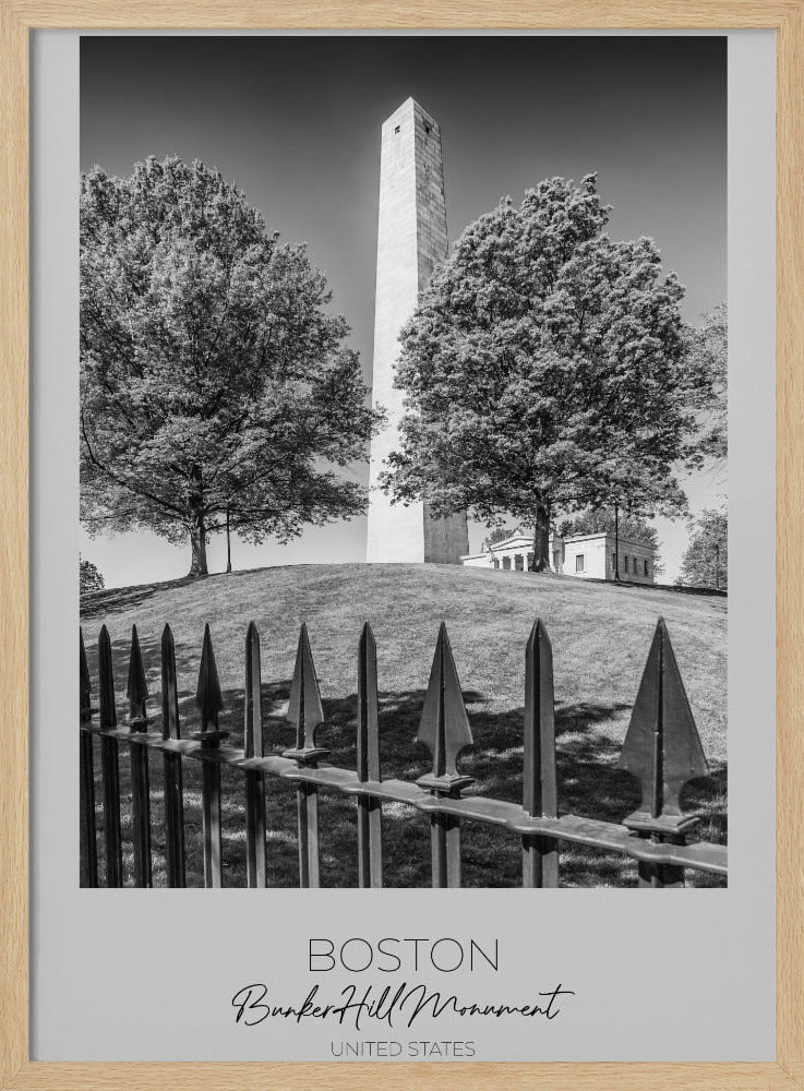 In focus: BOSTON Bunker Hill Monument Poster