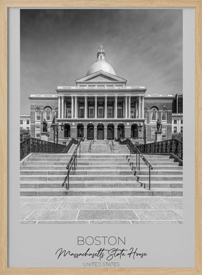 In focus: BOSTON Massachusetts State House Poster