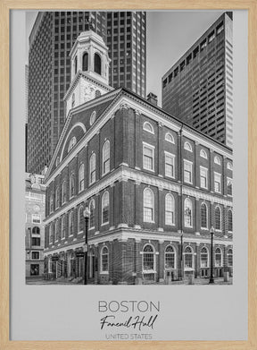 In focus: BOSTON Faneuil Hall Poster