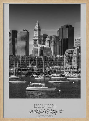 In focus: BOSTON Skyline North End &amp; Waterfront Poster