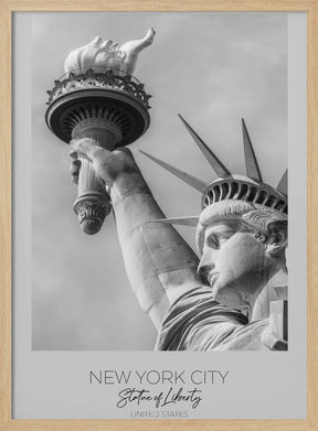 In focus: NEW YORK CITY Statue of Liberty in detail Poster