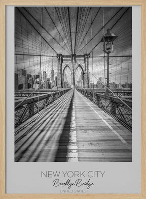 In focus: NEW YORK CITY Brooklyn Bridge Poster