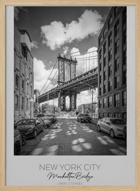 In focus: NEW YORK CITY Manhattan Bridge Poster