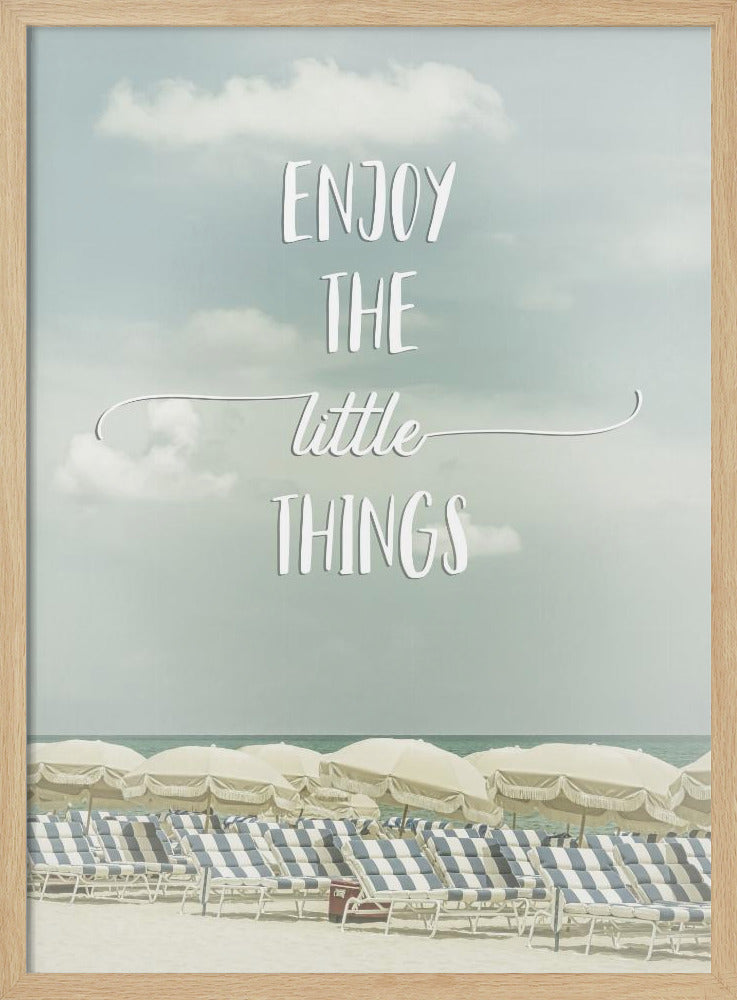 Enjoy the little things | Beachscape Poster