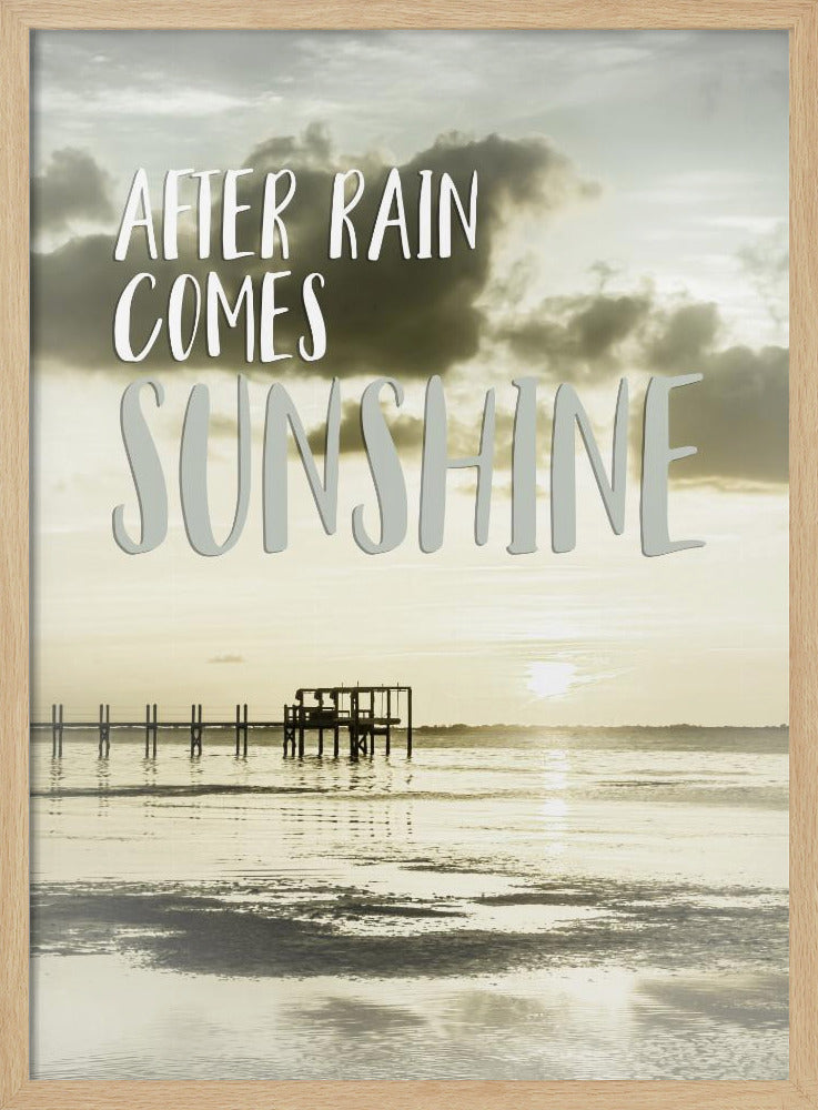 After rain comes sunshine | Sunset Poster