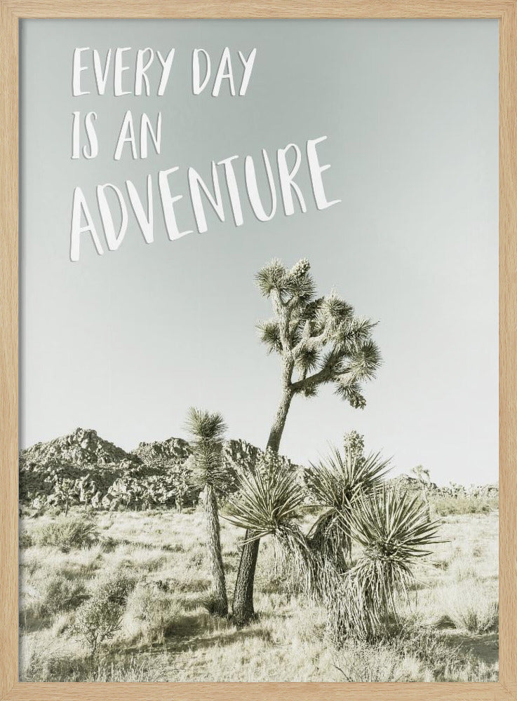 Every day is an adventure | Desert impression Poster