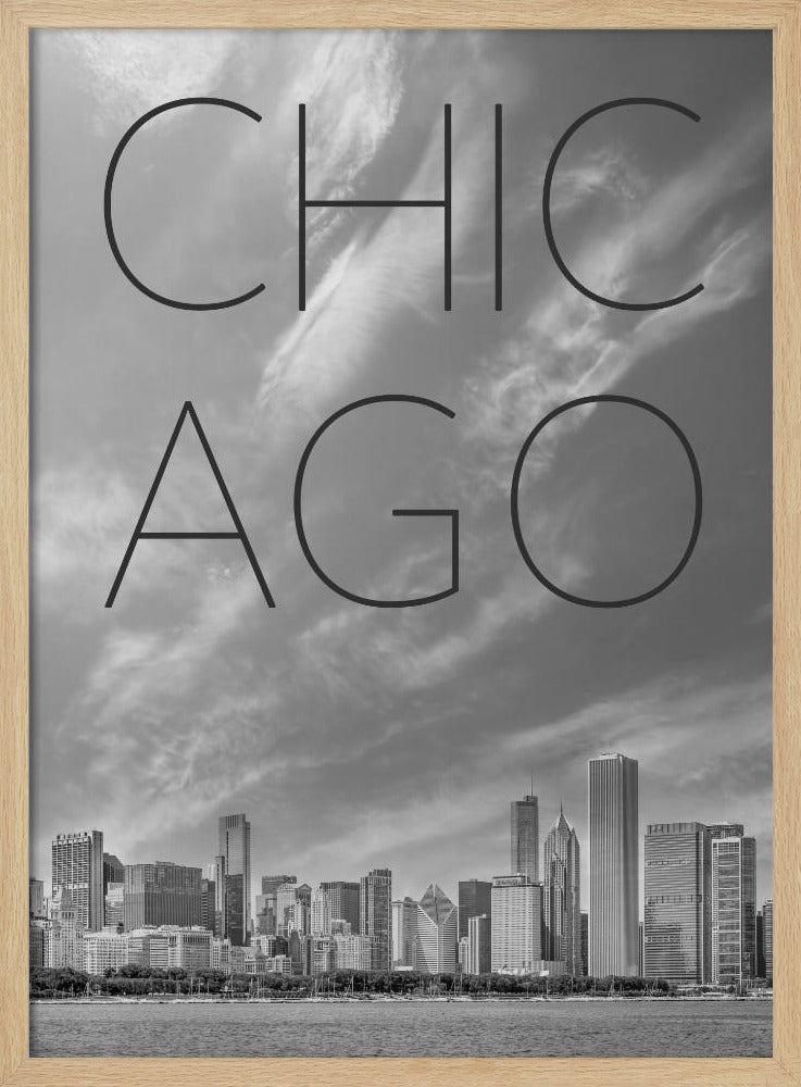 CHICAGO Skyline | Text Poster