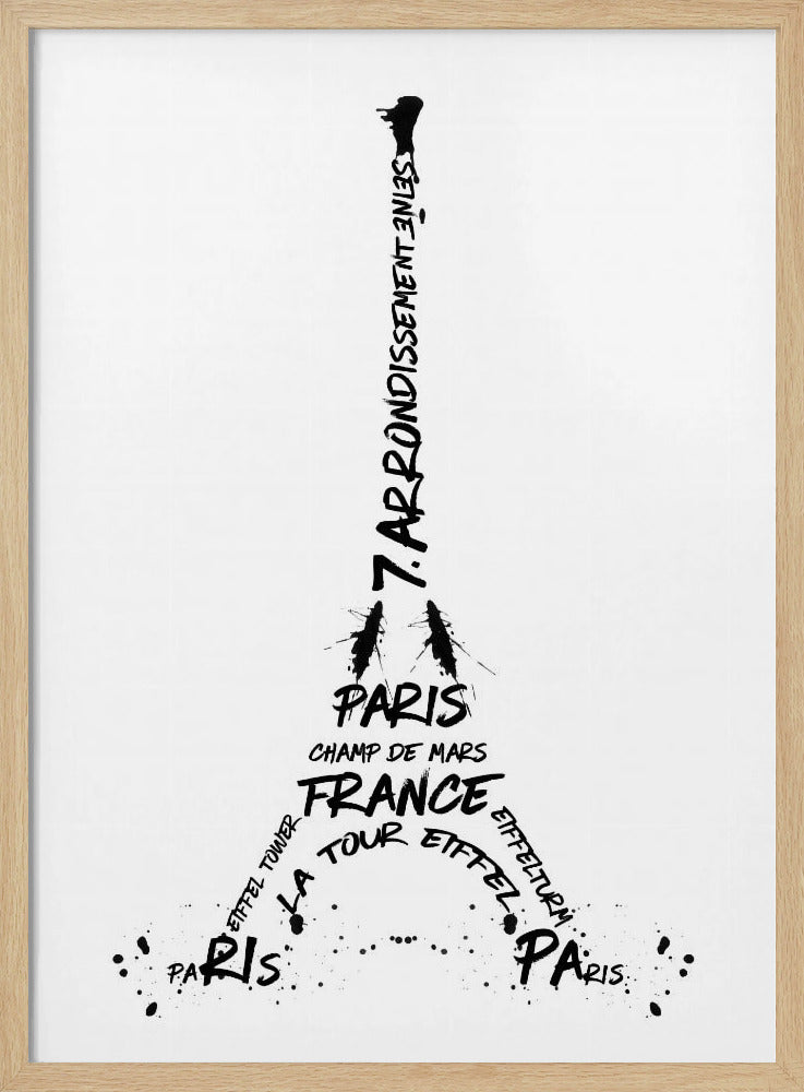 Digital-Art Eiffel Tower Poster