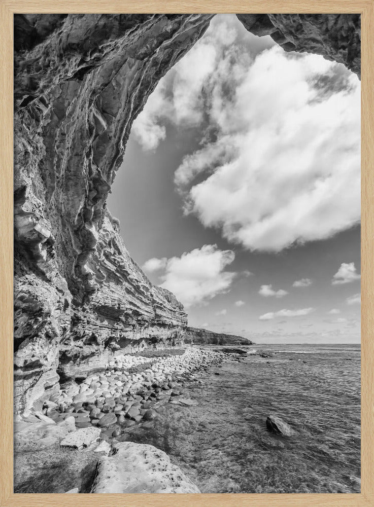 SAN DIEGO Sunset Cliffs | Monochrome Poster