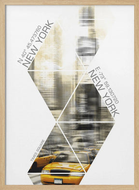 Modern Art TIMES SQUARE Coordinates Poster