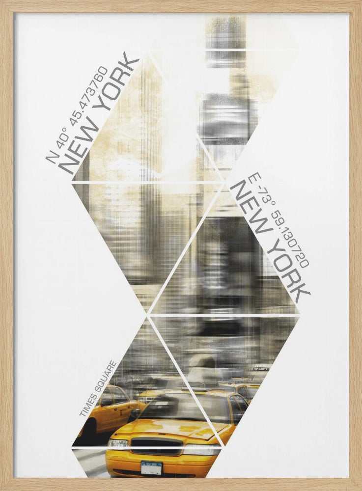 Modern Art TIMES SQUARE Coordinates Poster