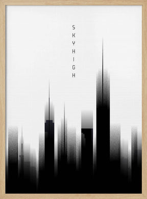 Graphic Art SKYHIGH | white Poster