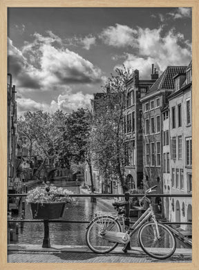 UTRECHT Oudegracht with view in southern direction | Monochrome Poster