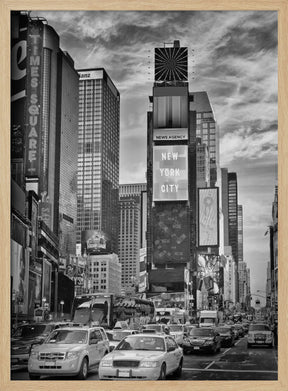 NEW YORK CITY Times Square - Monochrome Poster