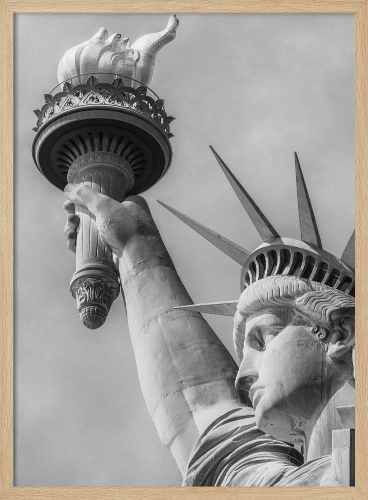 NEW YORK CITY Monochrome Statue of Liberty Poster