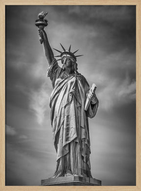 NEW YORK CITY Monochrome Statue of Liberty Poster