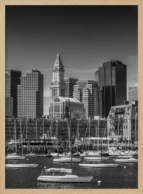 BOSTON Skyline North End &amp; Financial District Poster