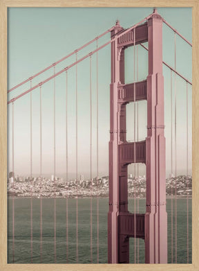 SAN FRANCISCO Golden Gate Bridge | urban vintage style Poster