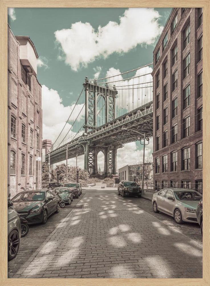 NEW YORK CITY Manhattan Bridge | urban vintage style Poster