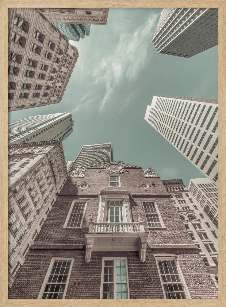 BOSTON Old State House | urban vintage style Poster