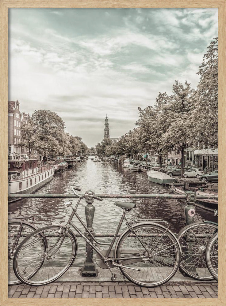 Typical Amsterdam | urban vintage style Poster