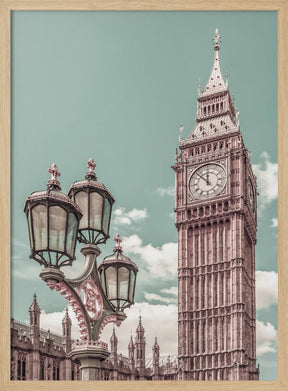 LONDON Elizabeth Tower | urban vintage style Poster