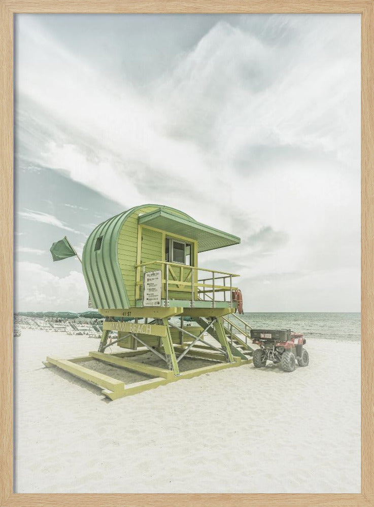 Vintage Florida Flair at Miami Beach Poster