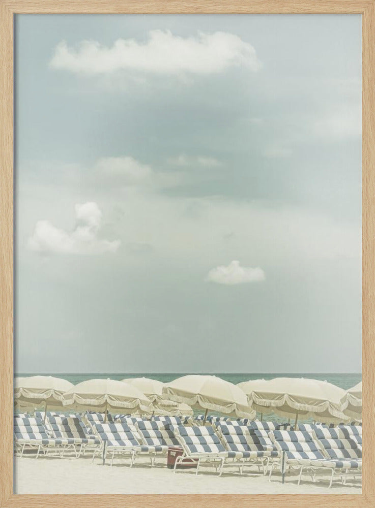 Vintage beach scene Poster