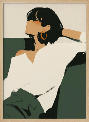 Relaxing woman Poster