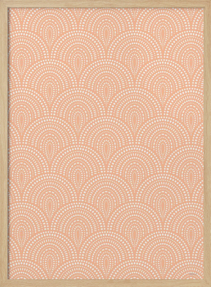 Dotty Peach Fuzz Poster