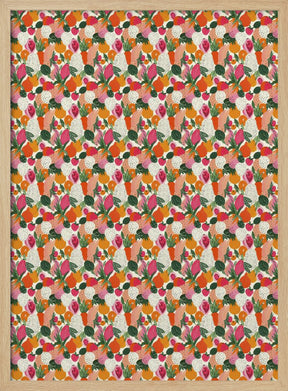 Fresh fruits pattern 2 Poster