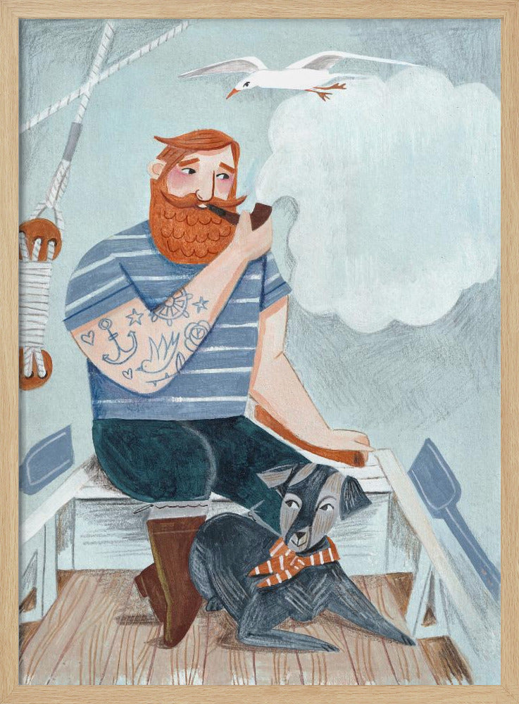 Skipper and Dog Poster