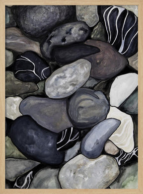 Beach stones Poster