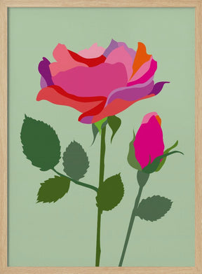 Popart Rose I Poster