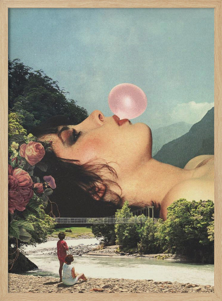 Bubble Gum Girl Poster